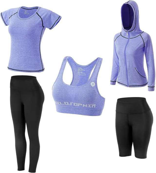 Detalle 2 de Set yoga donna 5 pezzi per sport