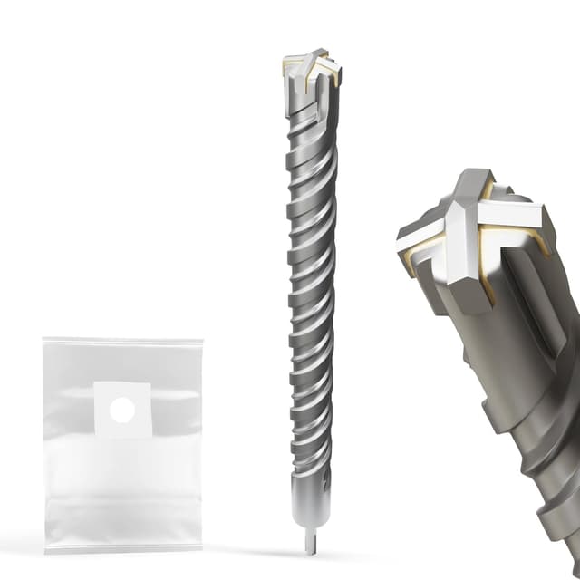 Detalle de SDS Plus Bohrer 35 mm × 460 mm für Beton, Mauerwerk & Stein – Doppelspirale & 40CR-Stahl