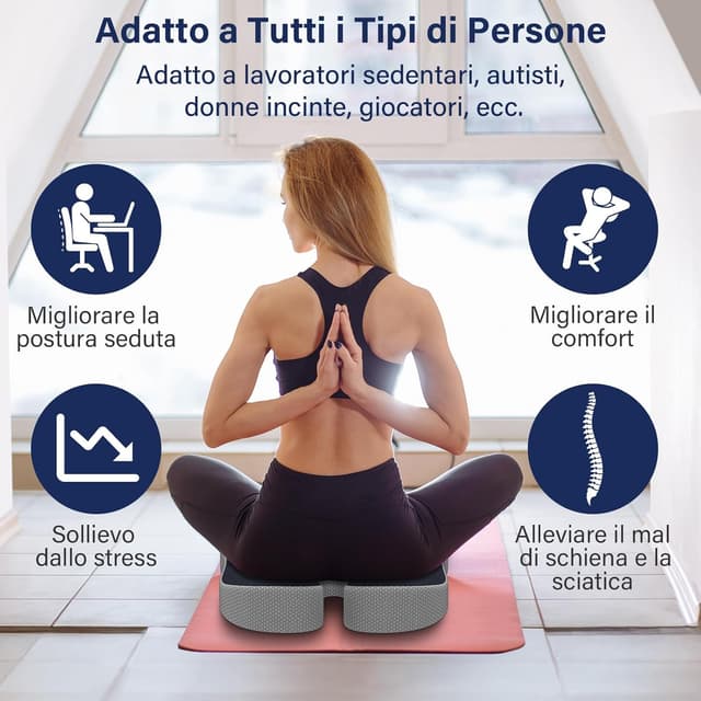 Thumbnail 4 de Juspota Cuscino Ortopedico per Sedia 1 in memory foam 🛋