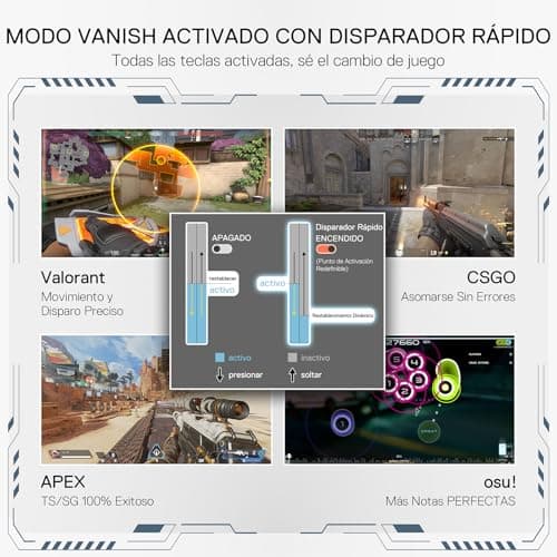 Detalle de Redragon K617 HE 60% con interruptores magnéticos y 8000Hz: teclado gaming mecánico QWERTY español