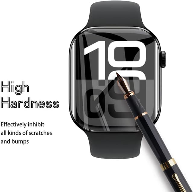 Detalle de AOKUMA Screen Protector for Apple Watch Series 11/10 (46mm) – TPU Film (6 Pack), Case-Friendly, Scratch & Shock Resistant