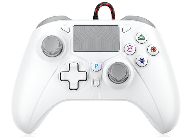 Detalle de Dinosoo 10ft Wired Controller for PS5 (Turbo Macro Back Button + 3.5mm Headphone Jack)