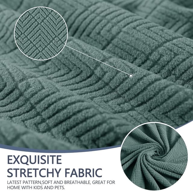 Thumbnail 2 de Ystyle copridivano 2 posti con braccioli super elasticizzato antigraffio, antiscivolo e lavabile verde