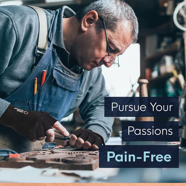 Detalle 2 de Copper Compression Arthritis Gloves M