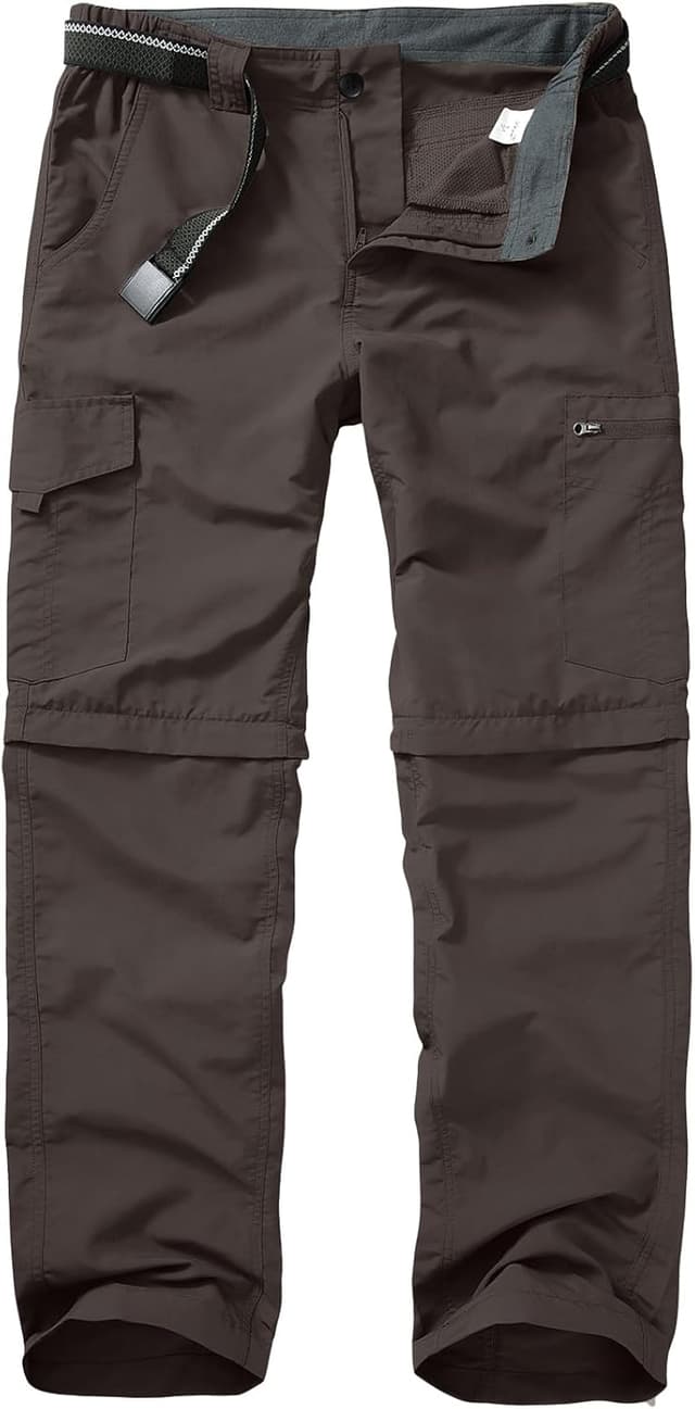 Detalle de mosingle Men’s Walking Hiking Zip-Off Trousers (Safari lightweight quick-dry cargo)