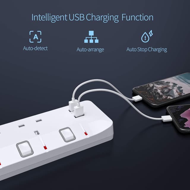 Detalle 2 de PIBEE X 4-Way Extension Lead 2M 3250W