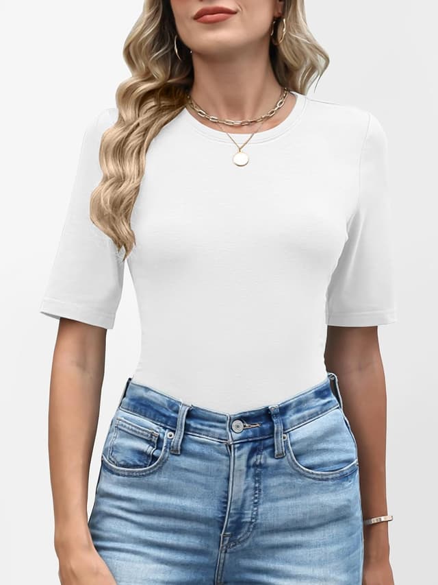 Detalle 2 de ANRABESS basic crewneck tee, regular fit