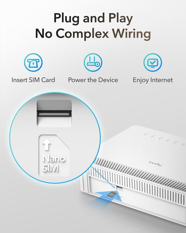 Thumbnail 2 de Cudy LT15E Router 4G LTE AX3000 Wi-Fi 6 SIM