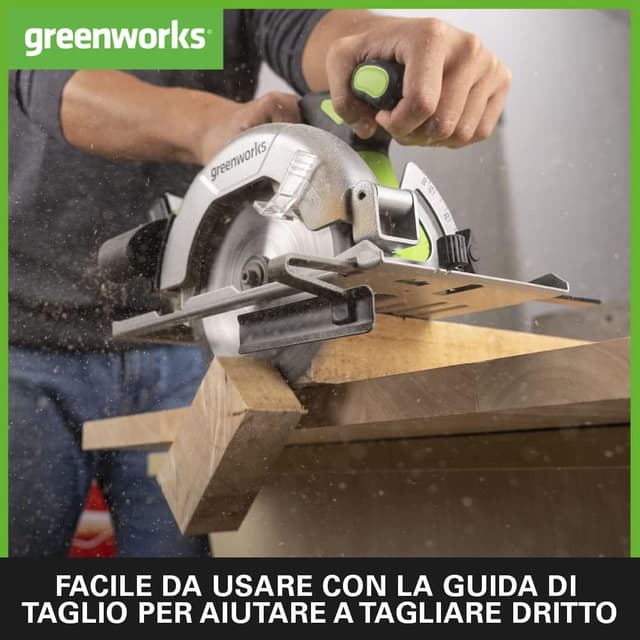 Detalle de Greenworks GD24KSK2 sega circolare 4.800 giri/min