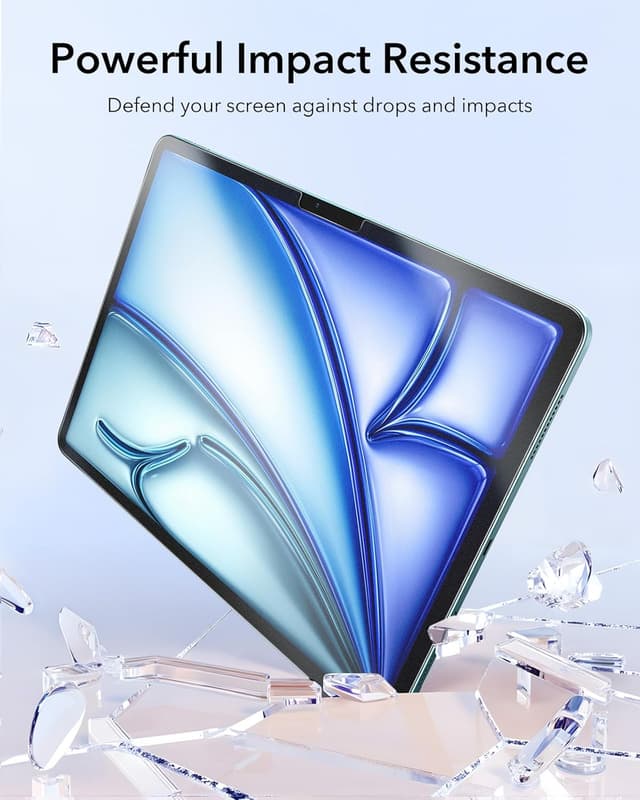 Detalle 2 de ESR 2 Pack Paper-Feel Screen Protector for iPad Air 11" (M4/M3/M2, 2026/2025/2024) with Matte Anti-Glare & Alignment Frame