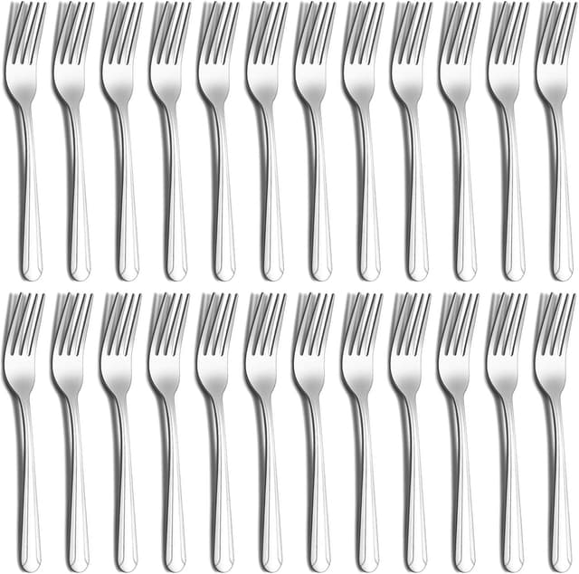 Detalle de Hunnycook Forks Set of 24 stainless steel dinner forks