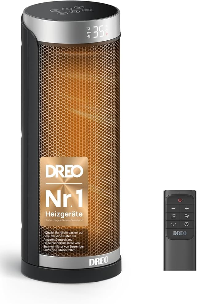 Detalle de Dreo Solaris Slim H3 Heizlüfter 70° Oszillation