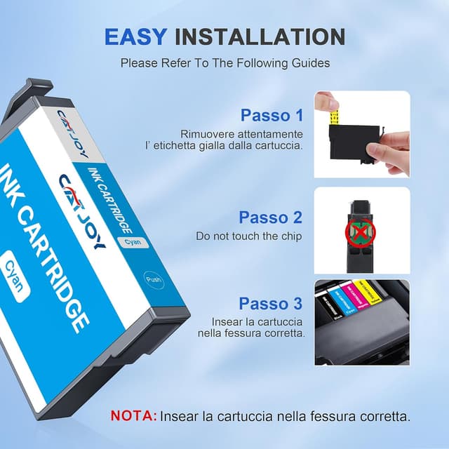 Detalle 2 de CATJOY 603XL ink cartridges 4-pack 🖨