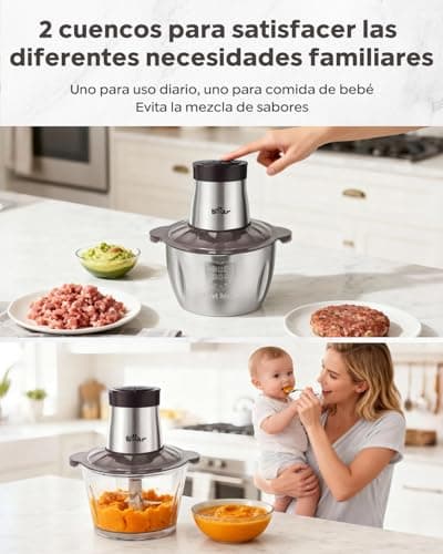Thumbnail 5 de Bear Picadora de Alimentos 600 W con 4 cuchillas 🍽