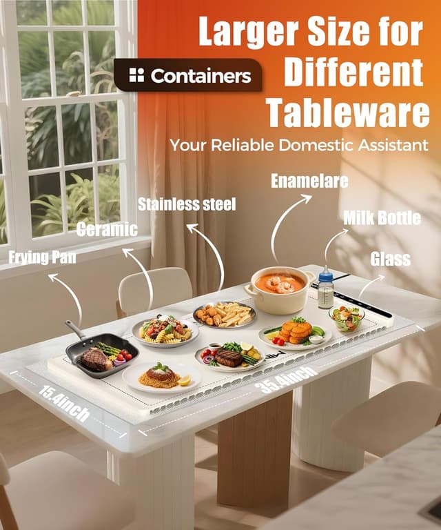 Thumbnail 3 de Extra Large Warming Mat 36 x 15 in 🍽️