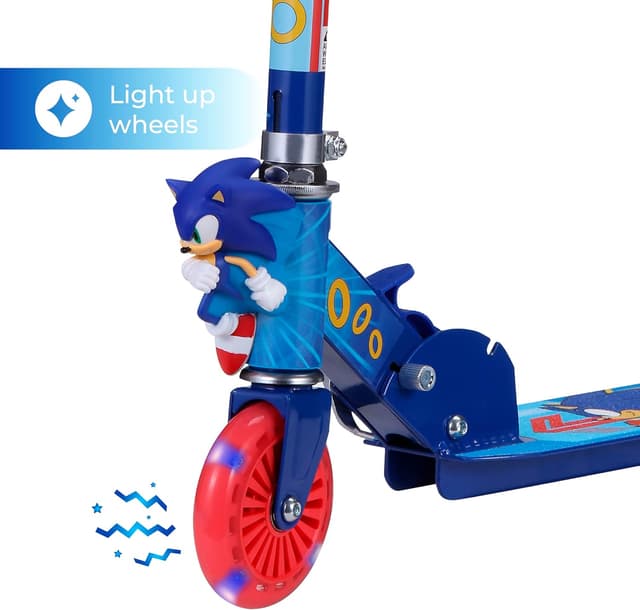 Thumbnail 3 de Sonic The Hedgehog 2 Wheel Kick Scooter with Light Up Wheels ⚡