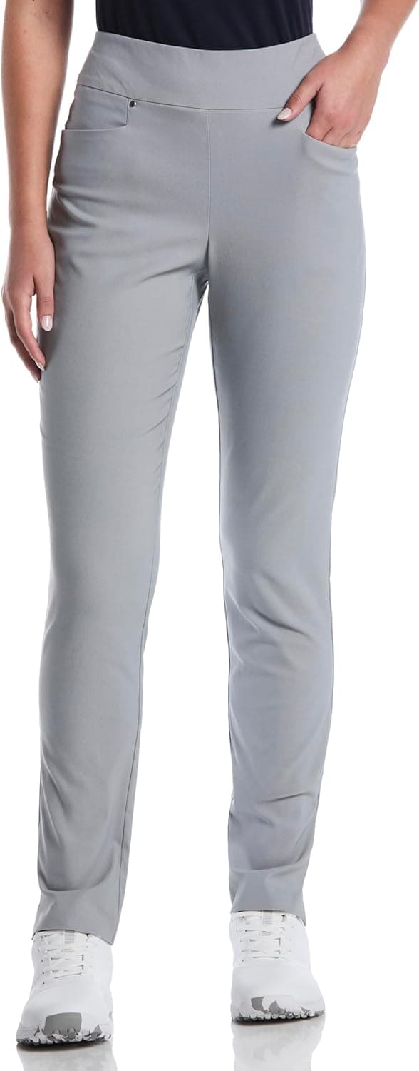Detalle de PGA Tour Women’s Stretch Golf Pants with Tummy Control, Moisture-Wicking & UV Protection