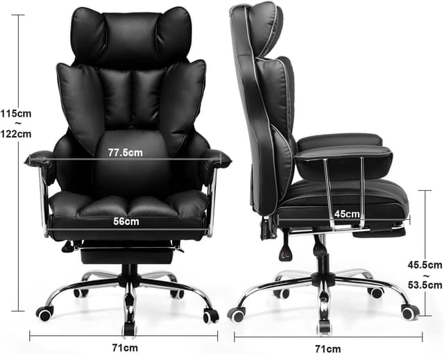 Detalle 2 de GTPLAYER Silla Gaming Ergonómica Negro 160 kg