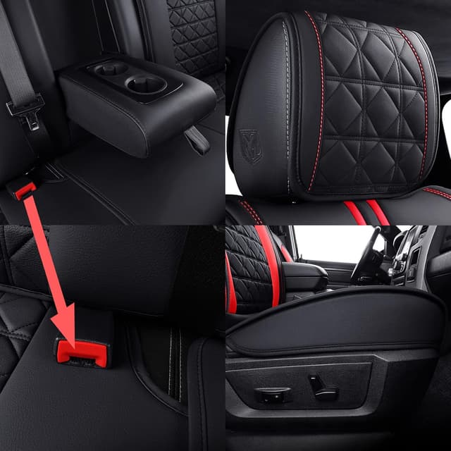 Thumbnail 4 de YIERTAI Dodge RAM seat covers 5-piece set
