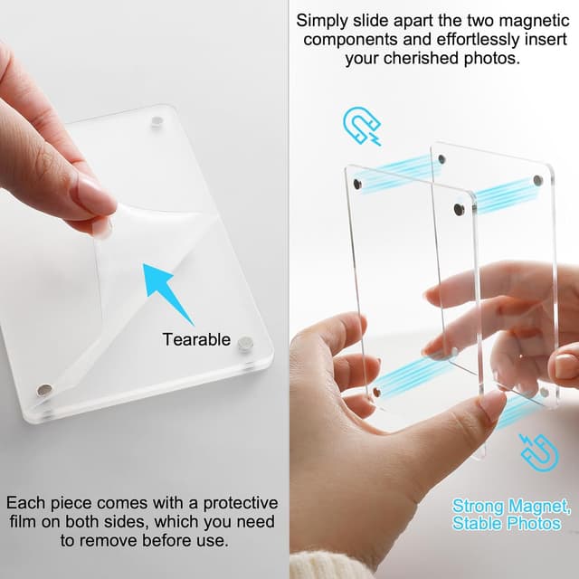 Thumbnail 3 de Koongloong 2PCS Car Picture Holder 3.14x4.72 Inch