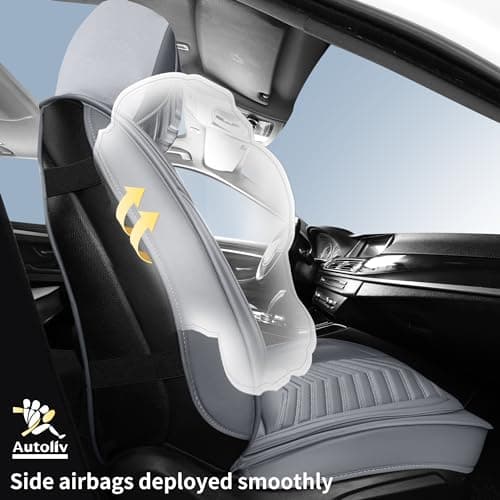 Thumbnail 2 de HChengkikz Style1 5-Piece Car Seat Covers, Grey