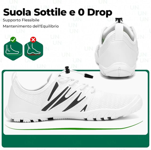 Thumbnail 5 de SAGUARO Scarpe Barefoot Uomo 39-48