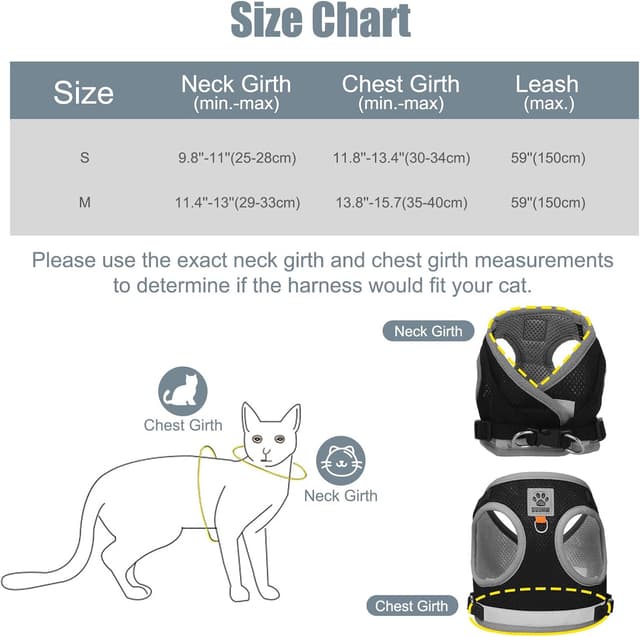 Thumbnail 1 de Pettorina Gatto Allungabile S con Guinzaglio 🐾