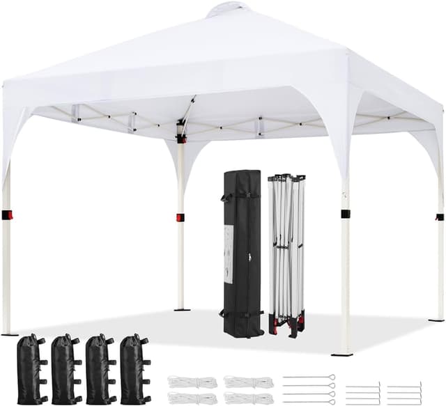 Detalle de Yaheetech Carpa plegable 3x3m Blanco