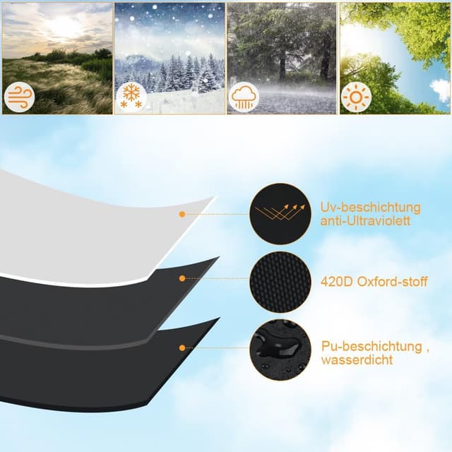 Thumbnail 3 de OFFCUP Copertura per Mobili Giardino 180x120x74 cm