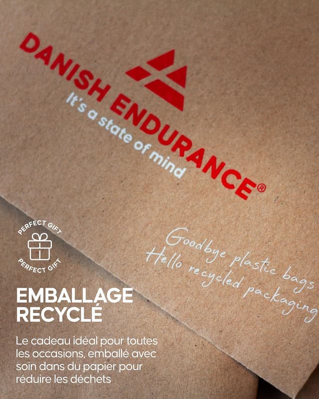 Detalle de Danish Endurance 6 paires de chaussettes en coton premium respirantes et douces