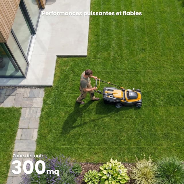 Detalle de STIGA Collector 136e Kit 20 V (2×2 Ah) – tondeuse à batterie 34 cm, bac hybride 35 L