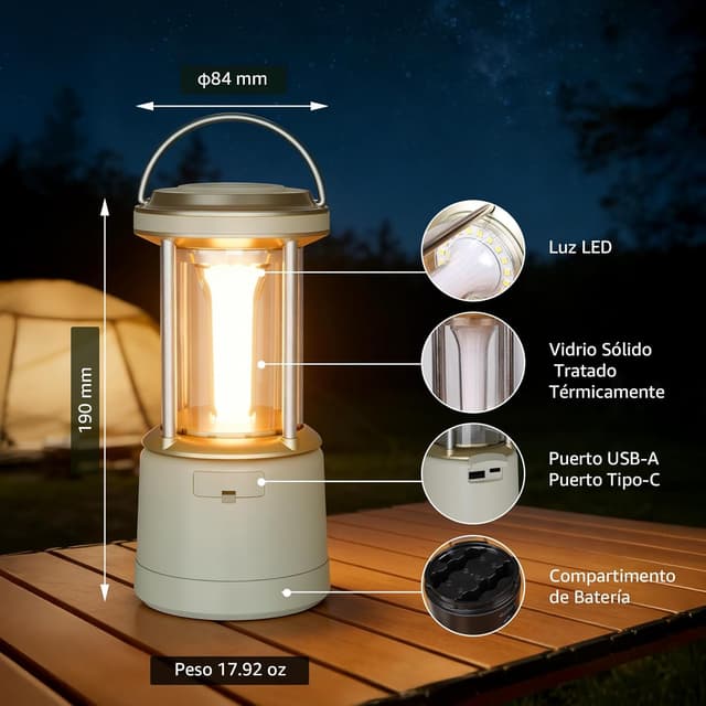 Thumbnail 5 de Lepro Linterna de Cámping 2000 LM