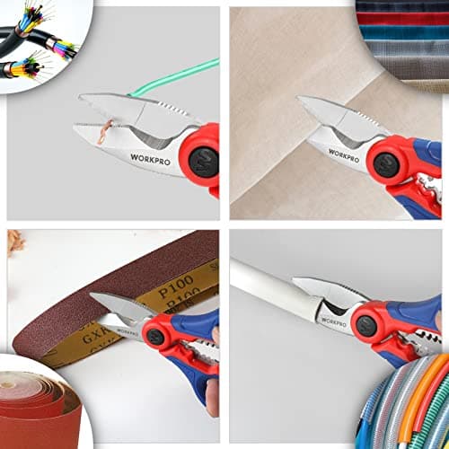 Thumbnail 7 de WORKPRO Tijeras electricista 163 mm