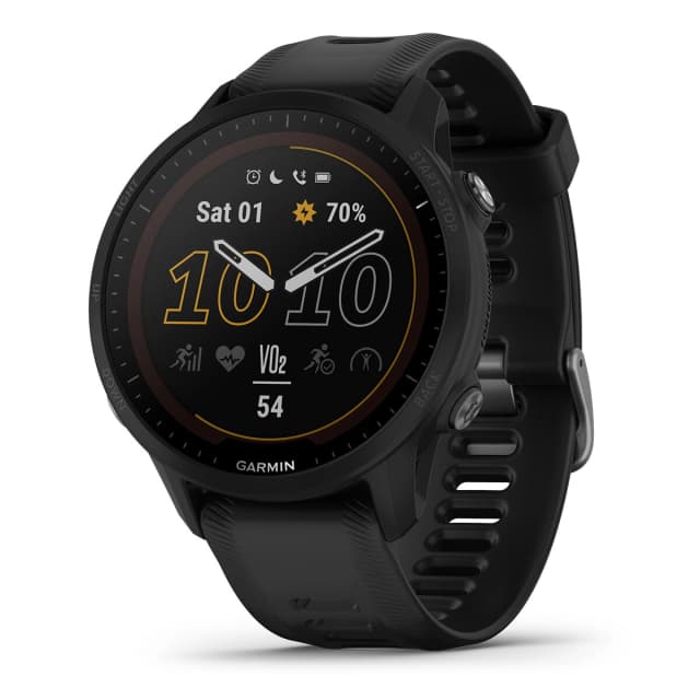 Detalle de Garmin Forerunner 955 Solar (reacondicionado Grado A) con Power Glass y GPS multibanda
