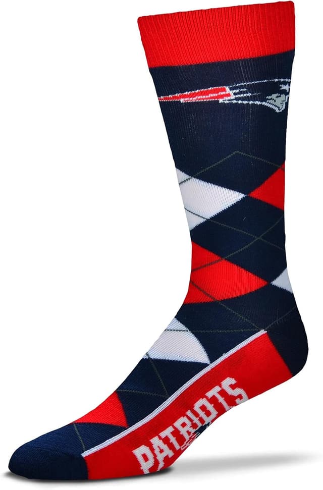 Detalle 2 de For Bare Feet Tampa Bay Buccaneers Argyle Crew Socks (1 Pair)