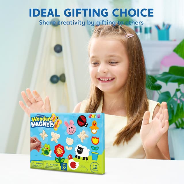 Thumbnail 7 de JOYIN Juego de imanes de madera fantasía para niños 🧲