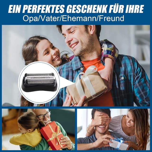 Thumbnail 6 de 2er-Set 32B Ersatzköpfe für Braun Series 3 – kompatibel mit S3 310s & 3090cc (nass & trocken)