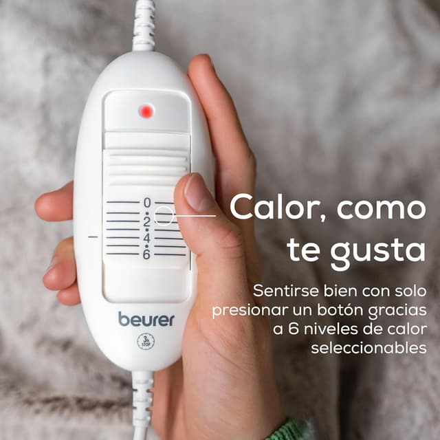 Detalle 2 de Beurer HD 75 Manta eléctrica 180×130 cm, 6 niveles 🎛