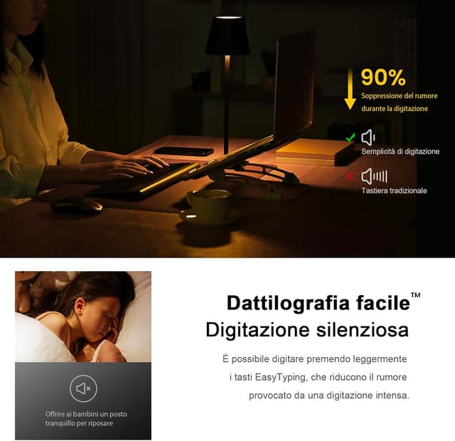 Detalle 2 de cimetech Tastiera e Mouse Wireless 2.4G con layout italiano QWERTY e ricevitore nano