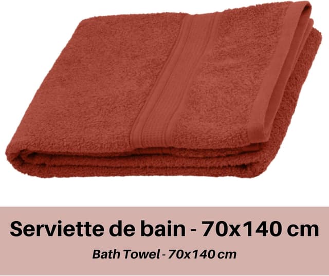 Detalle 2 de Serviette éponge Lagune 70x140 coton bio