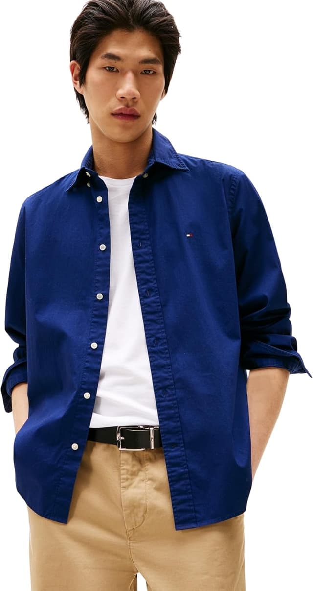 Thumbnail 6 de Tommy Hilfiger Uomo Camicia Flex Poplin Solid Regular Fit