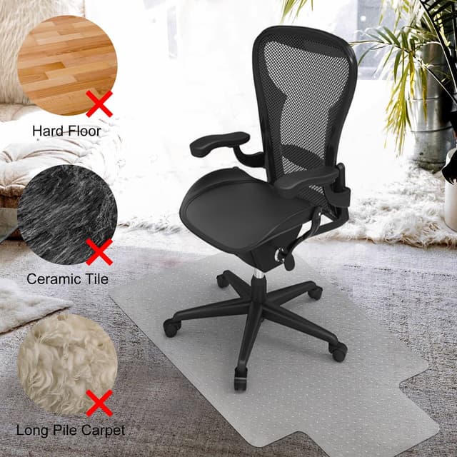 Detalle de Kuyal carpet chair mat 48 x 36 inch
