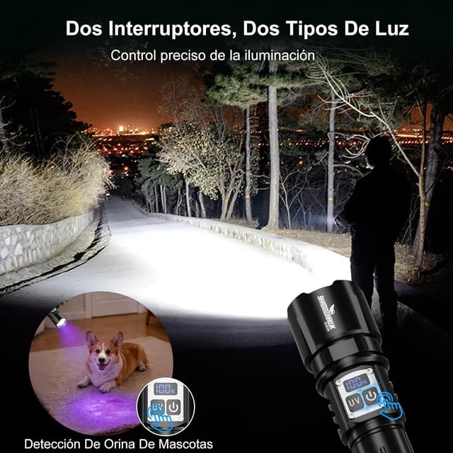 Detalle de Shadowhawk S1929 linterna 1.000.000 lúmenes