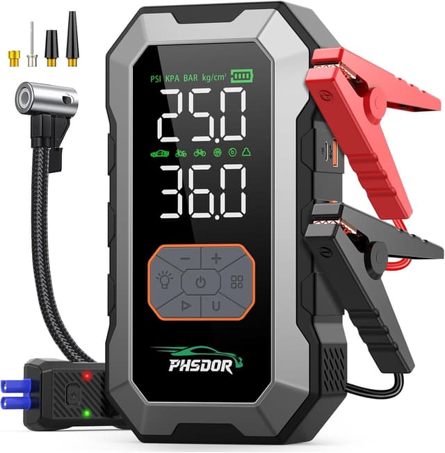Detalle de PHSDOR 8000A Jump Starter Power Pack