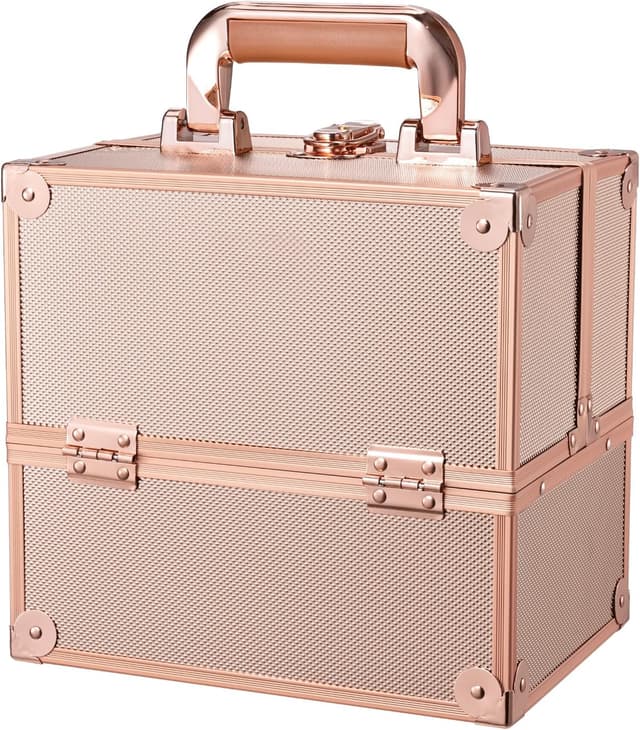 Detalle de Frenessa Makeup Box 25cm Rose Gold