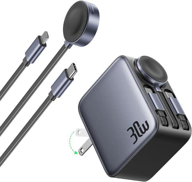 Detalle de HERRBOL 30W Retractable Charger 🔌