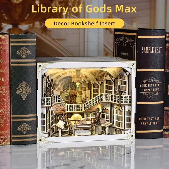 Thumbnail 6 de CCCDF Library of Gods Max DIY Book Nook Kit with LED light