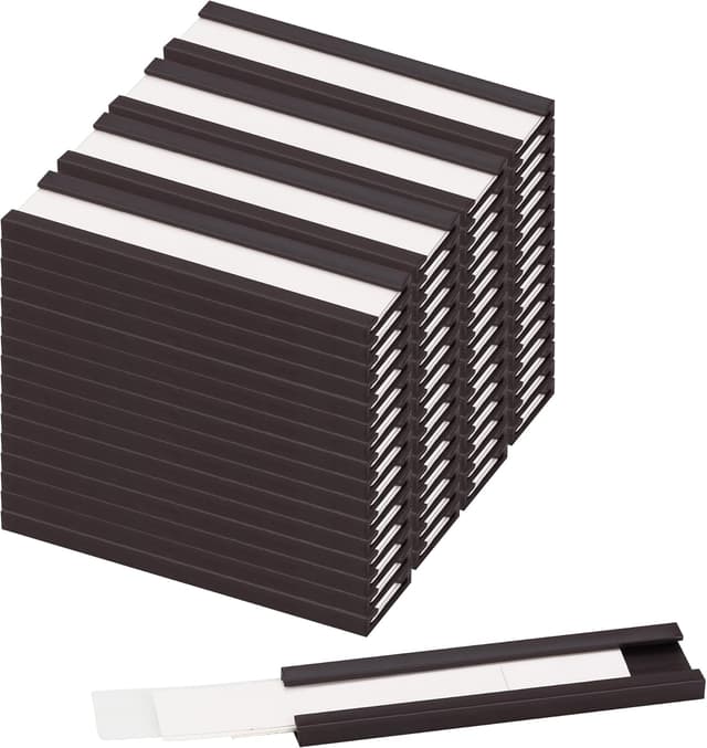 Detalle de LLPT Magnetische Etikettenhalter MH1250 – 50 Stück, 12,7 x 50 mm
