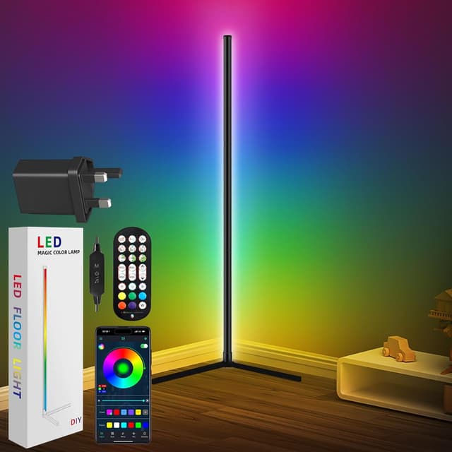 Detalle de Corner Floor Lamp 165cm Smart RGB LED