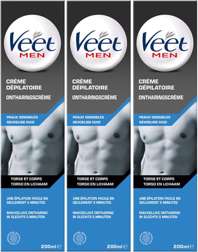 Imagen de Veet Men Crème Dépilatoire Homme Peaux Sensibles 150ml en OfertitasTOP